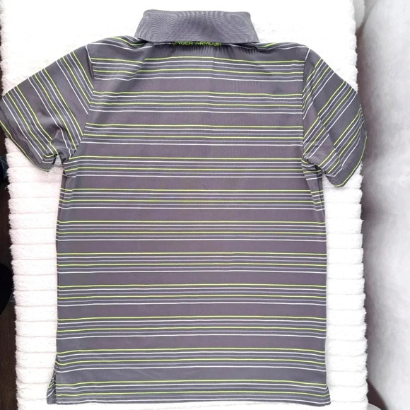 Under Armour HEATGEAR Short Sleeve Golf Polo Loose Fit Shirt Youth Medium - Picture 2 of 4